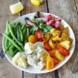 Roasted Vegetable Salad Plate