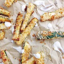 Baked Panko Zucchini Sticks