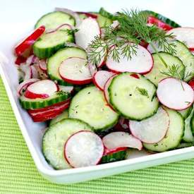 Dilled Cucumber and Radish Salad