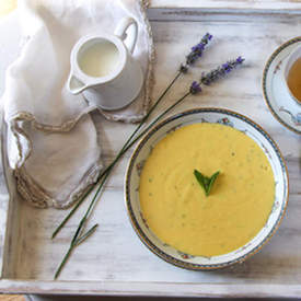 Chilled Mango, Coconut and Lime Soup