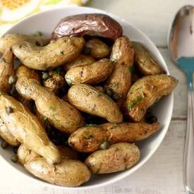 Roasted Fingerlings with Capers & Dill 