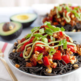 Southwestern Black Bean Spaghetti