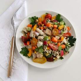  Chicken and Israeli Couscous Vegetable Salad