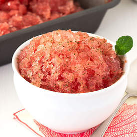 Watermelon Mojito Granita