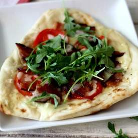 BLT Pizza on Naan Bread