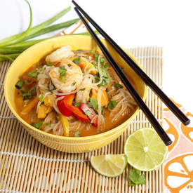 Curry Shrimp Shirataki Noodles