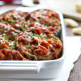 Skinny Baked Zucchini Parmesan
