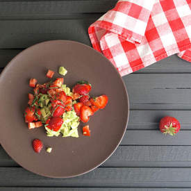 Avocado with Strawberries & Chilli