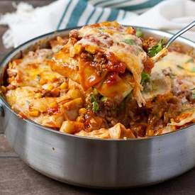 Tex Mex Enchilada Skillet Lasagna