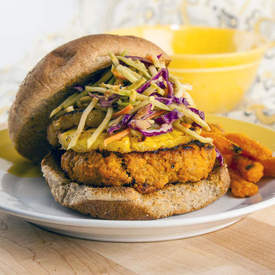 Thai Turkey Burger with Grilled Pineapple