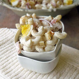 Macaroni Salad with Ham and Cheese