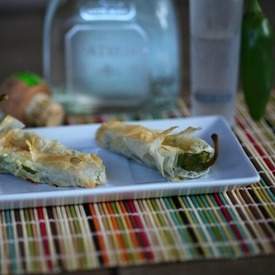 Cheese Stuffed Jalapeno Phyllo Bites