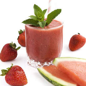Strawberry Watermelon Mint Smoothie