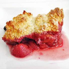 Strawberry Shortcake Cobbler