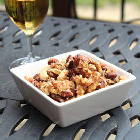 Trail mix with maple glazed nuts
