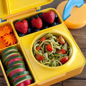 Chicken Pesto Zucchini Noodles