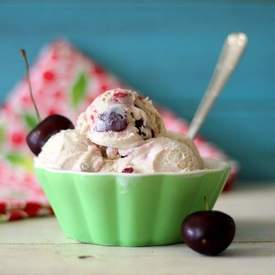 Cherry Bourbon Vanilla Ice Cream