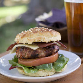 Gluten Free Roasted Pepper Turkey Burger