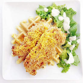 Twisted Chicken and Waffles