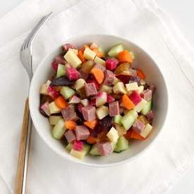 Pastrami-Swiss Summer Vegetable Salad