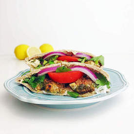 Turkey Kofta Pitas