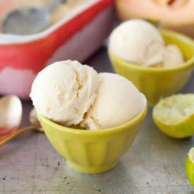 Mint Cantaloupe Ice Cream