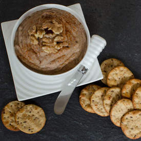 Healthy lentil walnut pÃ¢tÃ©