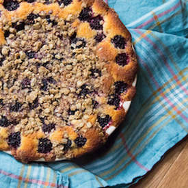 Blackberry Cornbread Buckle