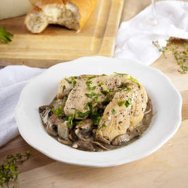 Gluten-Free Chicken with Mushroom Sauce
