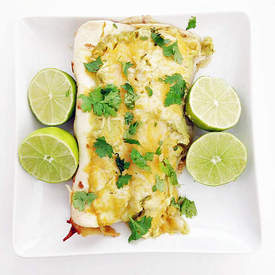 Slow Cooker Chicken Verde Enchiladas