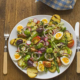vegetarian salad Nicoise