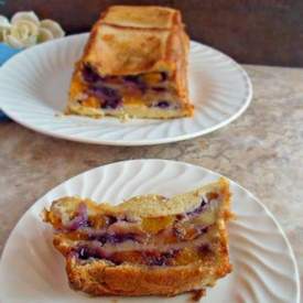 Blueberry Peach French Toast Loaf