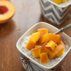 Peaches and Cream Overnight Oats