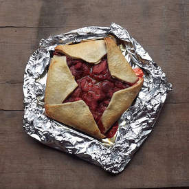 Strawberry galette
