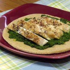 Chicken and Broccoli Pesto Pitas 