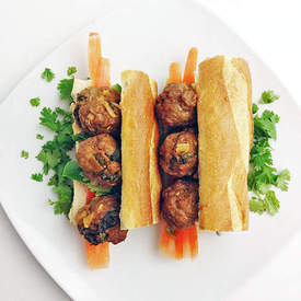 BahnMi Meatball Subs