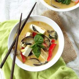 Thai Red Curry with Eggplant and Tofu