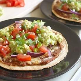 Quick and easy veggie tostadas