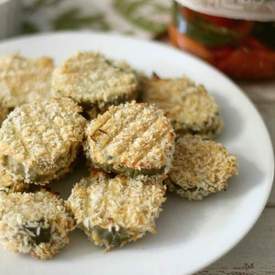 Baked Pickles with Ranch Dressing