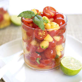 Cherry Tomato Peach Salsa 