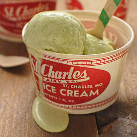 Thai basil and lemongrass ice cream