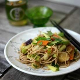 Soba Noodle Salad with Asian Peanut Sauce