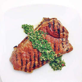 Spice Rubbed Steak with Chimmichurri