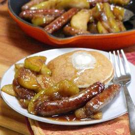 Breakfast Sausages w/ Apples & Riesling