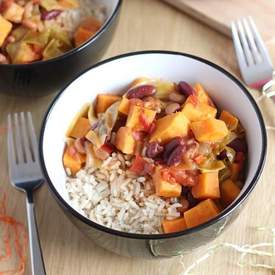 Caribbean-style sweet potato stew