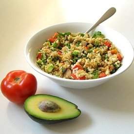 High Raw Rice Salad
