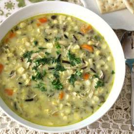 Corn Chowder with Wild Rice