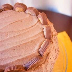 Peanut Butter Cake with Chocolate Frosting