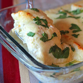 Spinach and Mushroom Enchiladas