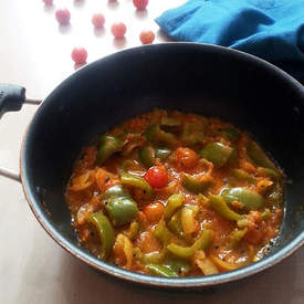 Capsicum Cherry Tomato Curry